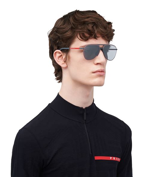 prada sunglasses linea rossa men's|prada linea rossa polarized sunglasses.